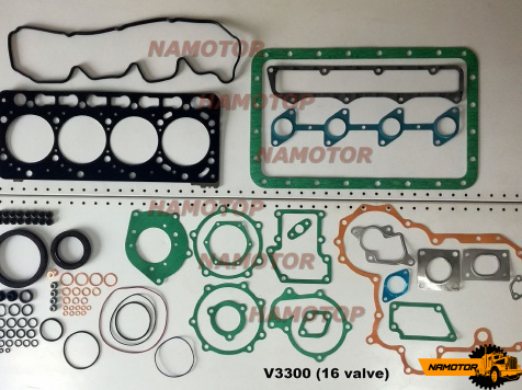 Ремкомплект двигателя KUBOTA V3300  (16 V)  Japan